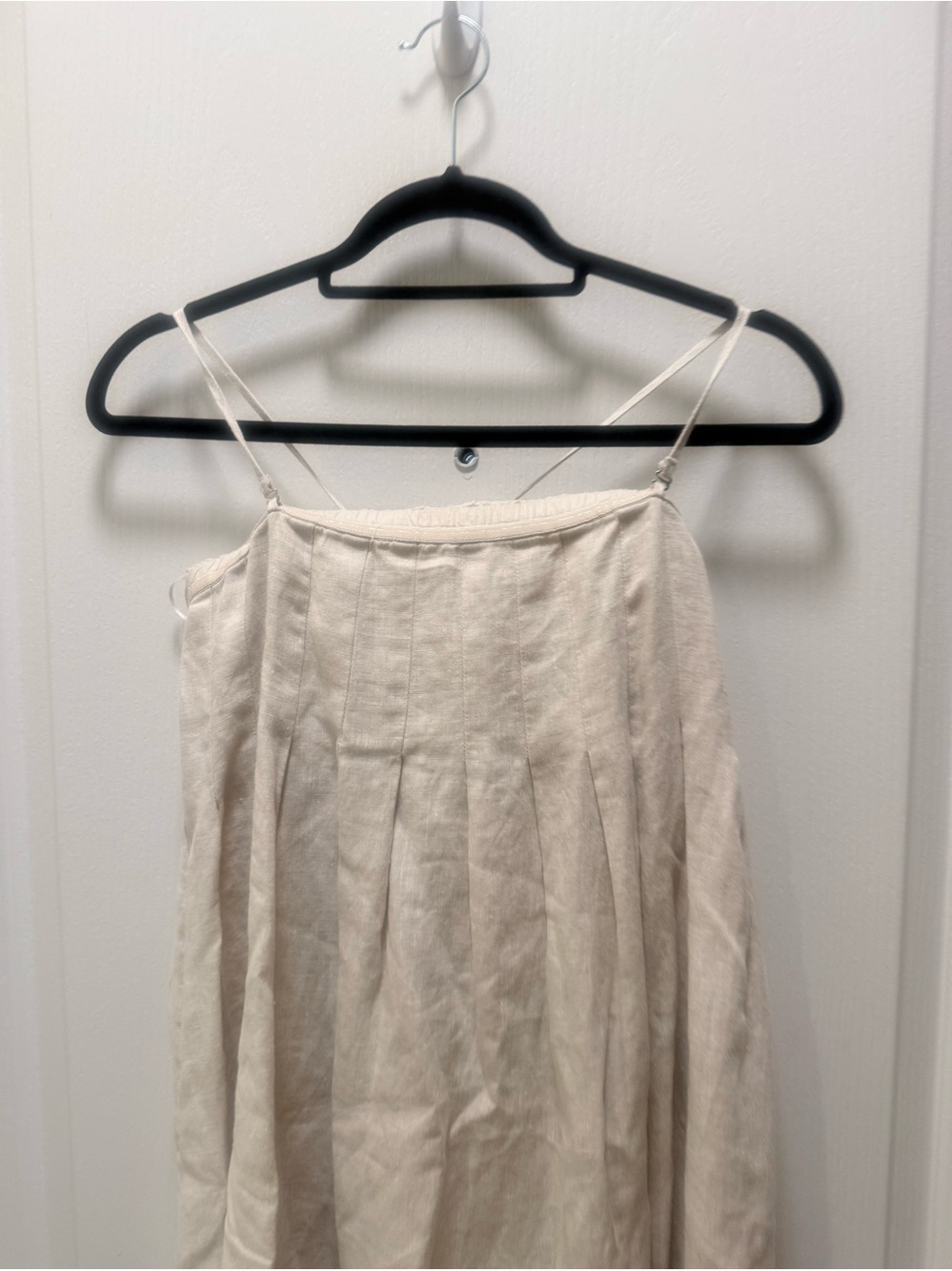 A.REN CHRISTAL Linen MAXI Dress in Light Beige Size S NWT - Picture 6 of 9
